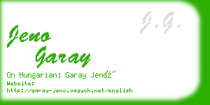 jeno garay business card